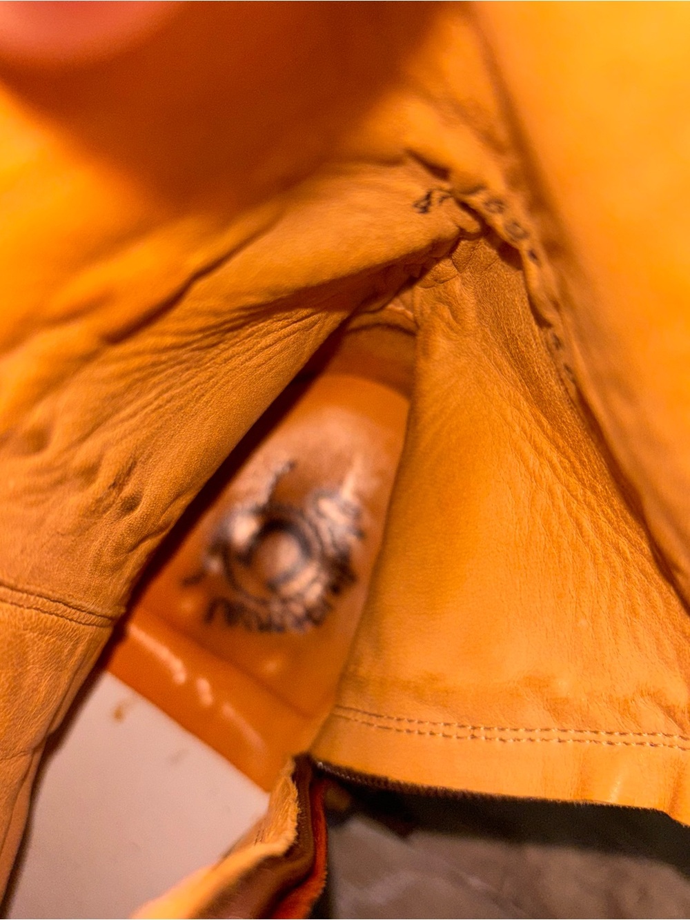 Charlie Horse Brown Leather Western Boots w/Burnt Orange trim Women's 10B - Picture 5 of 11